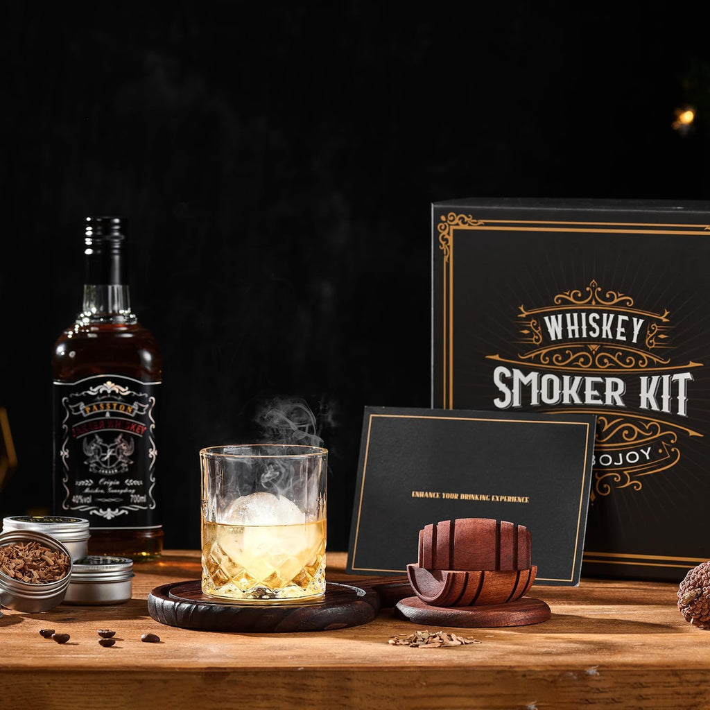 Coffret cadeau fumoir à whisky et boisson fumée