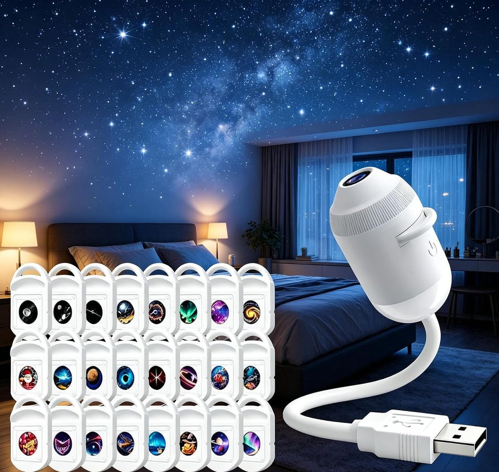 DINUZO Galaxy Projector – Transformez chaque pièce en ciel étoilé